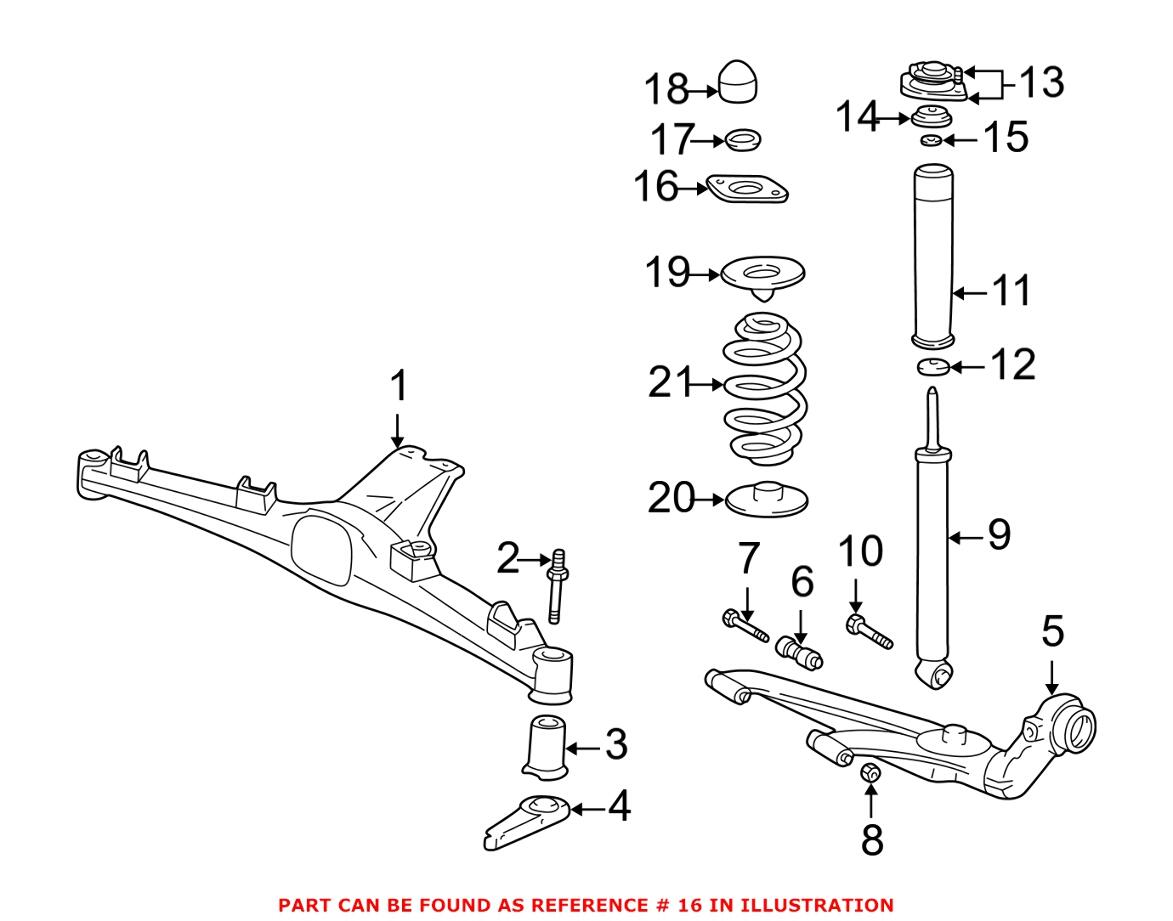 BMW Shock Mount Gasket 33526772864